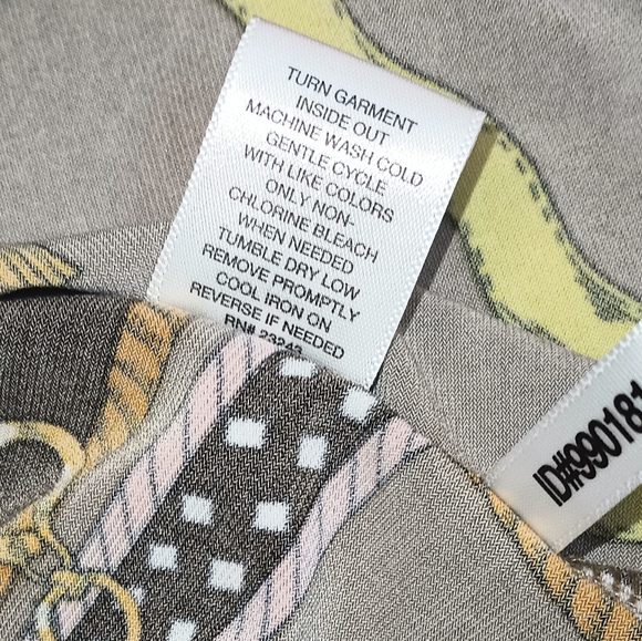 7th Avenue Design Studio Floral Chain Print Sleeveless Blouse XL - Picture 8 of 8